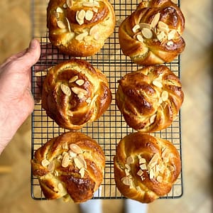 Almond brioche pastries