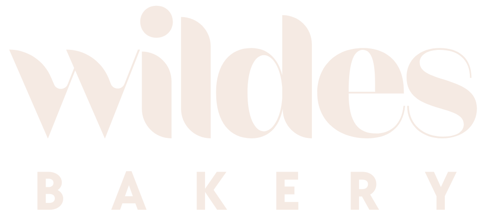 Wildes Bakery logo in a cream colour